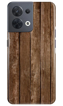Wooden Look Mobile Back Case for Oppo Reno 8 5G  (Design - 112)
