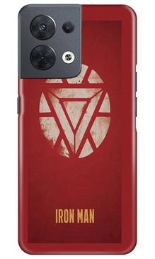 Iron Man Superhero Mobile Back Case for Oppo Reno 8 5G  (Design - 115)