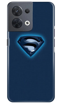 Superman Superhero Mobile Back Case for Oppo Reno 8 5G  (Design - 117)
