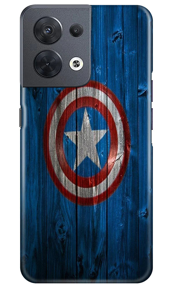 Captain America Superhero Case for Oppo Reno 8 5G(Design - 118)