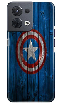 Captain America Superhero Mobile Back Case for Oppo Reno 8 5G  (Design - 118)