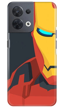 Iron Man Superhero Mobile Back Case for Oppo Reno 8 5G  (Design - 120)