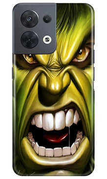 Hulk Superhero Mobile Back Case for Oppo Reno 8 5G  (Design - 121)
