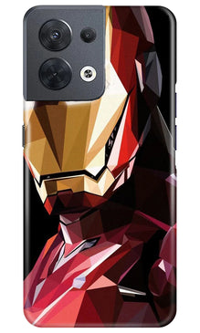 Iron Man Superhero Mobile Back Case for Oppo Reno 8 5G  (Design - 122)