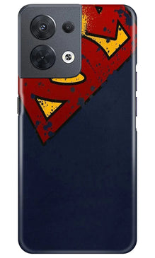 Superman Superhero Mobile Back Case for Oppo Reno 8 5G  (Design - 125)