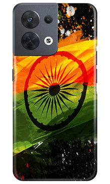 Indian Flag Mobile Back Case for Oppo Reno 8 5G  (Design - 137)