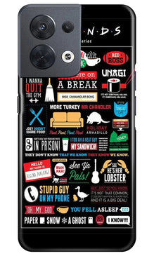 Friends Mobile Back Case for Oppo Reno 8 5G  (Design - 145)