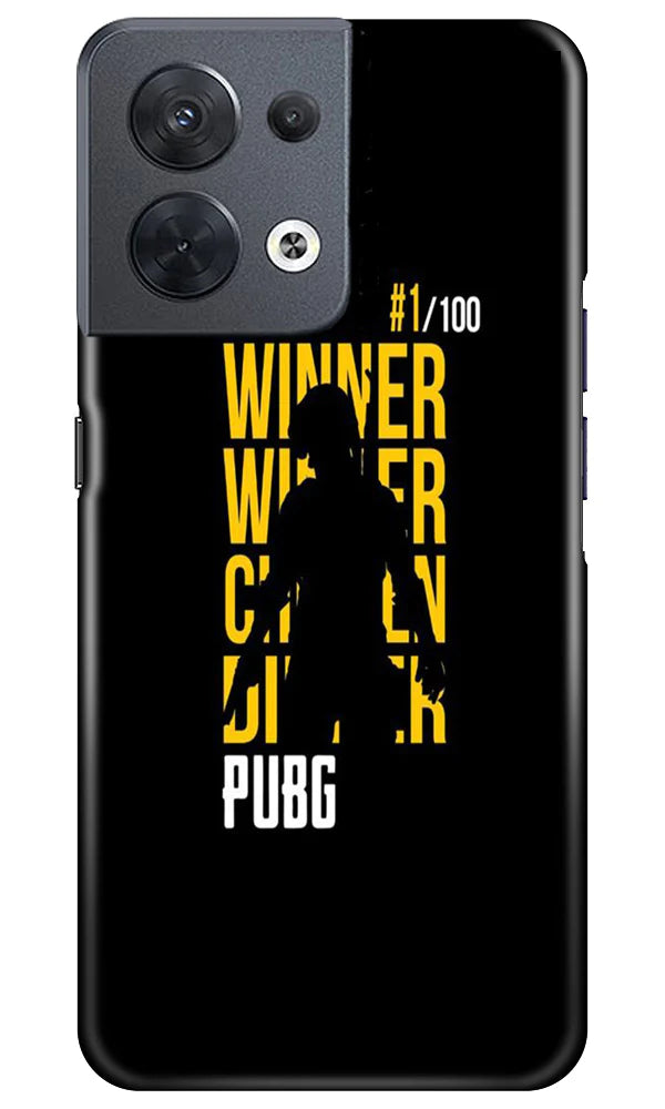 Pubg Winner Winner Case for Oppo Reno 8 5G(Design - 146)