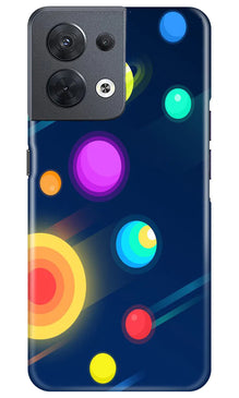 Solar Planet Mobile Back Case for Oppo Reno 8 5G (Design - 166)