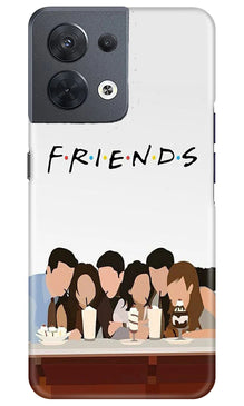 Friends Mobile Back Case for Oppo Reno 8 5G (Design - 169)