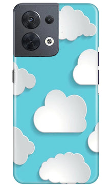 Clouds Mobile Back Case for Oppo Reno 8 5G (Design - 179)