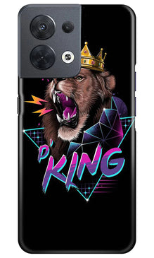 Lion King Mobile Back Case for Oppo Reno 8 5G (Design - 188)