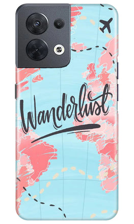 Wonderlust Travel Case for Oppo Reno 8 5G (Design No. 192)