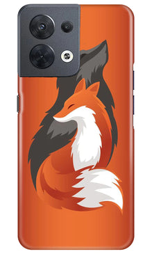 Wolf  Mobile Back Case for Oppo Reno 8 5G (Design - 193)