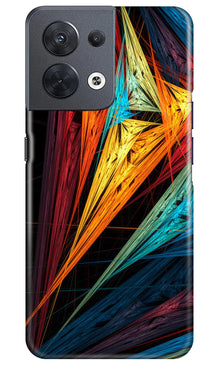 Modern Art Mobile Back Case for Oppo Reno 8 5G (Design - 198)
