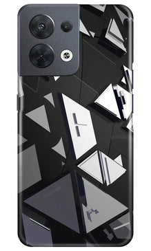 Modern Art Mobile Back Case for Oppo Reno 8 5G (Design - 199)