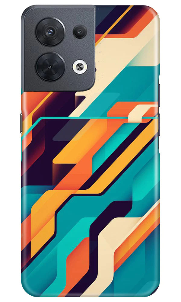 Modern Art Case for Oppo Reno 8 5G (Design No. 202)