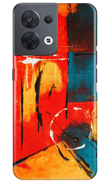 Modern Art Mobile Back Case for Oppo Reno 8 5G (Design - 208)