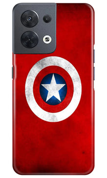 Captain America Mobile Back Case for Oppo Reno 8 5G (Design - 249)