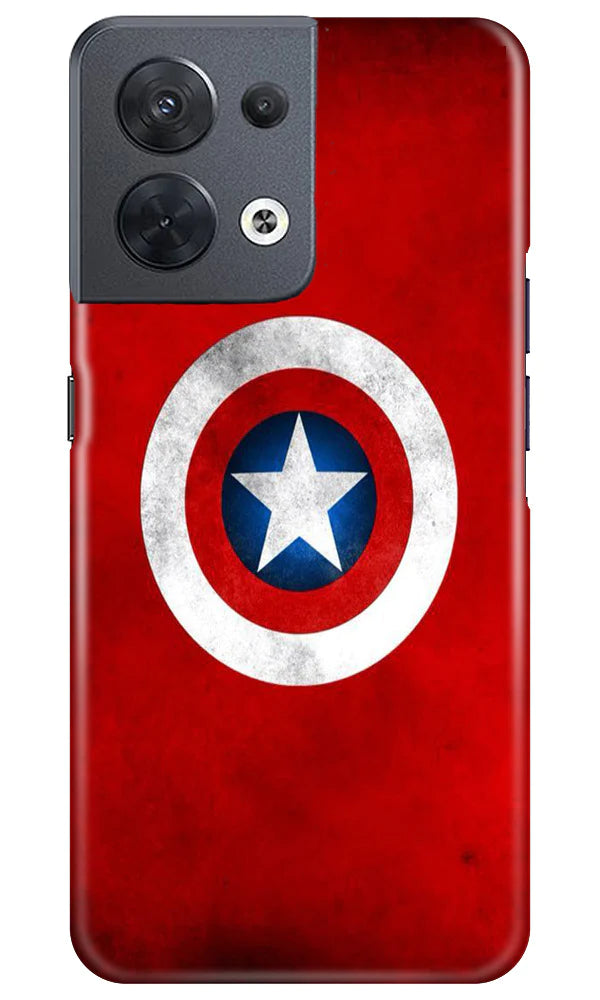 Captain America Case for Oppo Reno 8 5G (Design No. 218)