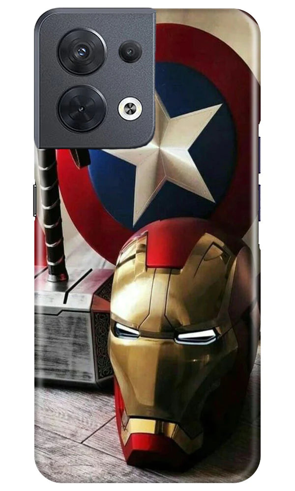Ironman Captain America Case for Oppo Reno 8 5G (Design No. 223)