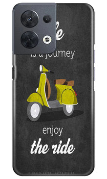 Life is a Journey Mobile Back Case for Oppo Reno 8 5G (Design - 230)