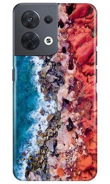 Sea Shore Mobile Back Case for Oppo Reno 8 5G (Design - 242)