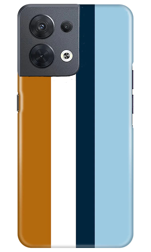 Diffrent Four Color Pattern Case for Oppo Reno 8 5G (Design No. 244)