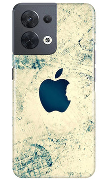 Apple Logo Mobile Back Case for Oppo Reno 8 5G (Design - 251)