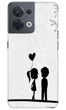Cute Kid Couple Mobile Back Case for Oppo Reno 8 5G (Design - 252)