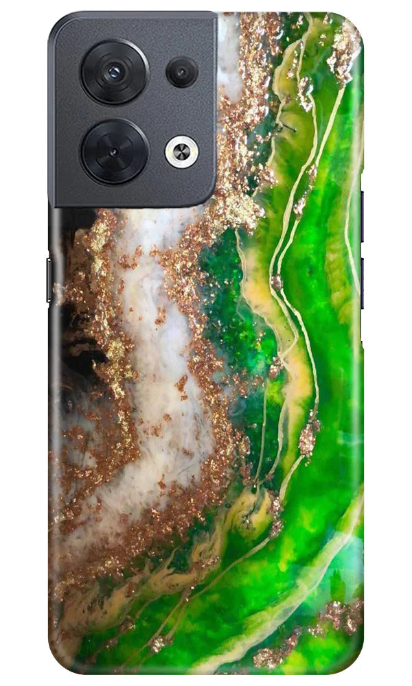 Marble Texture Mobile Back Case for Oppo Reno 8 5G (Design - 269)