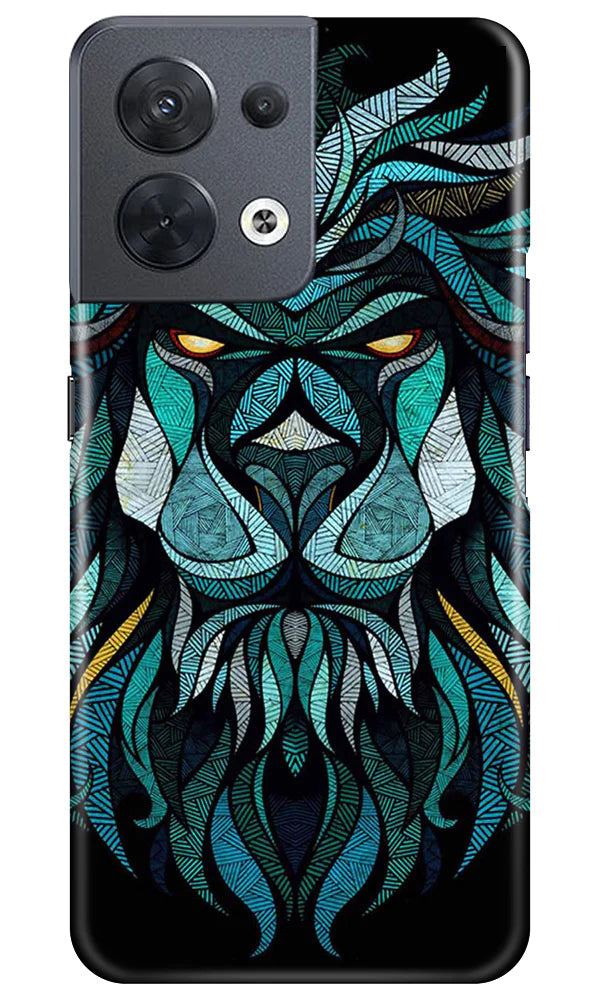 Lion Mobile Back Case for Oppo Reno 8 5G (Design - 276)