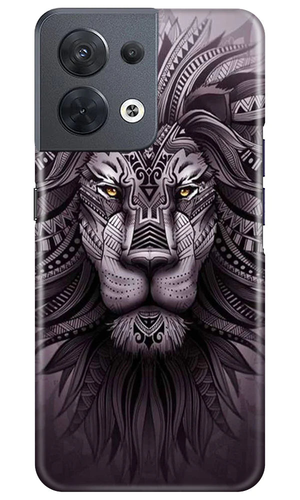 Lion Mobile Back Case for Oppo Reno 8 5G (Design - 277)