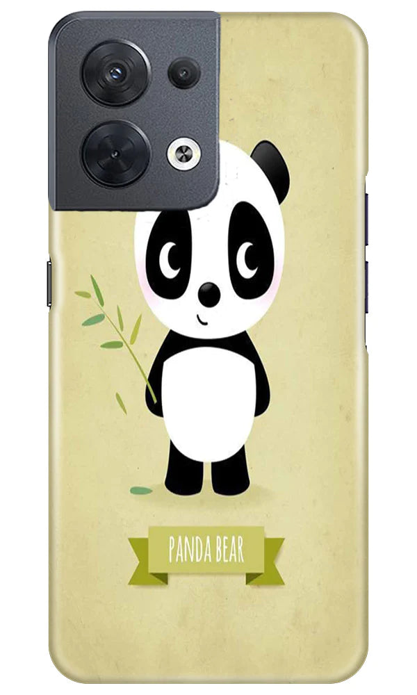 Panda Bear Mobile Back Case for Oppo Reno 8 5G (Design - 279)