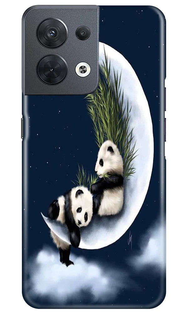 Panda Moon Mobile Back Case for Oppo Reno 8 5G (Design - 280)