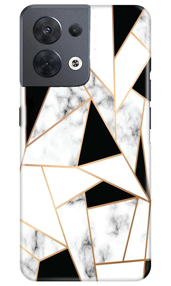 Marble Texture Mobile Back Case for Oppo Reno 8 5G (Design - 284)