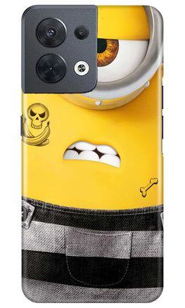 Minion Mobile Back Case for Oppo Reno 8 5G (Design - 286)