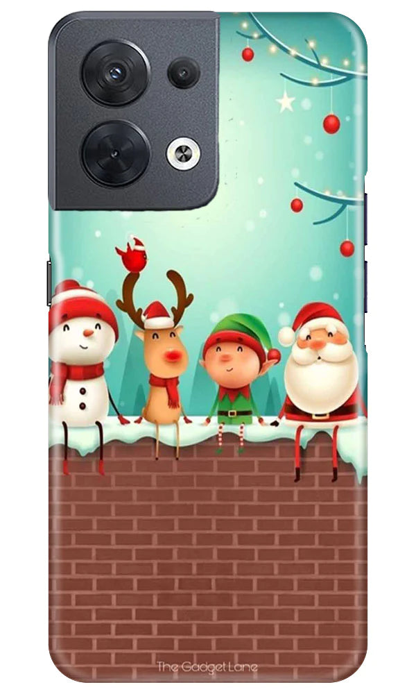 Santa Claus Mobile Back Case for Oppo Reno 8 5G (Design - 296)