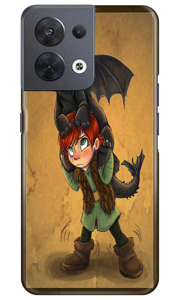 Dragon Mobile Back Case for Oppo Reno 8 5G (Design - 298)