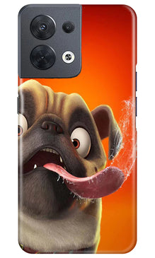 Dog Mobile Back Case for Oppo Reno 8 5G (Design - 303)