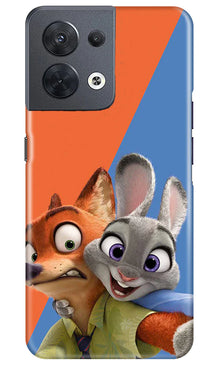 Cartoon Mobile Back Case for Oppo Reno 8 5G (Design - 306)