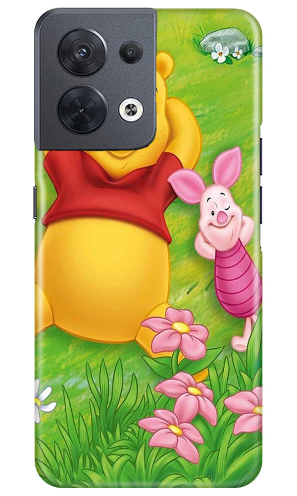 Winnie The Pooh Mobile Back Case for Oppo Reno 8 5G (Design - 308)