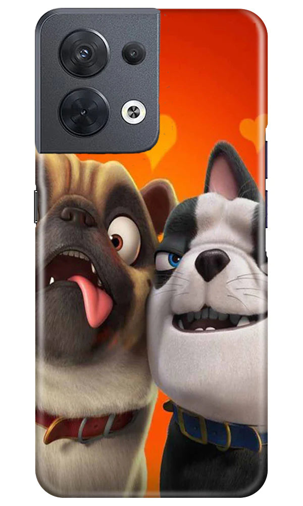 Dog Puppy Mobile Back Case for Oppo Reno 8 5G (Design - 310)