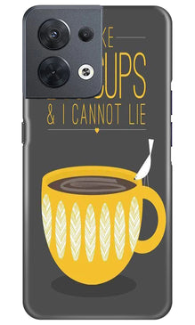 Big Cups Coffee Mobile Back Case for Oppo Reno 8 5G (Design - 312)
