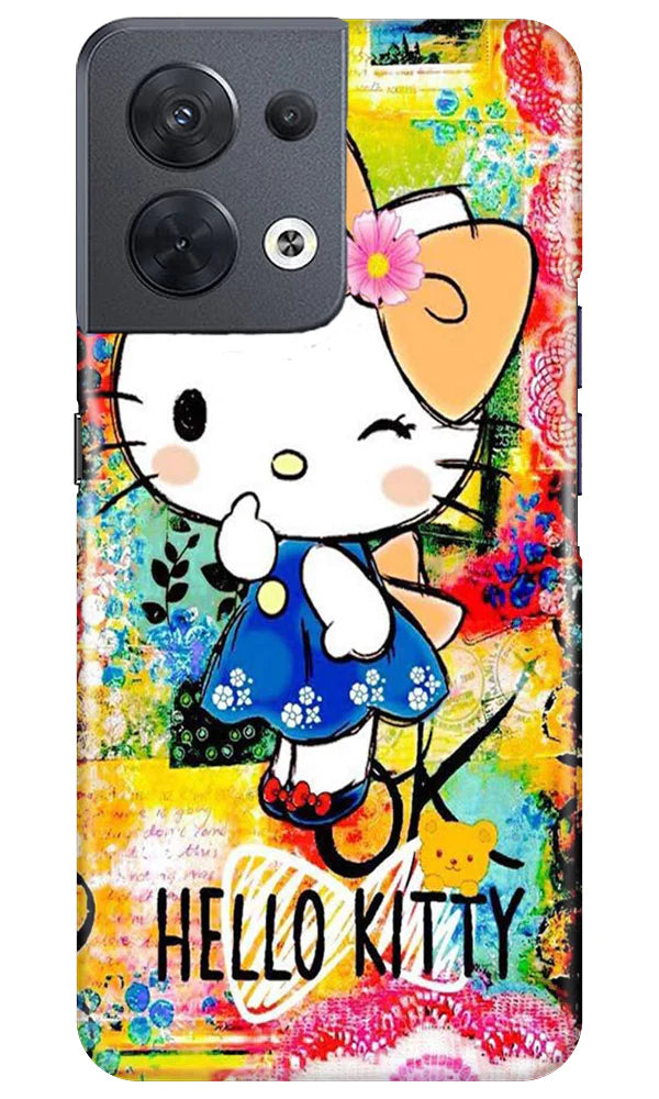 Hello Kitty Mobile Back Case for Oppo Reno 8 5G (Design - 321)