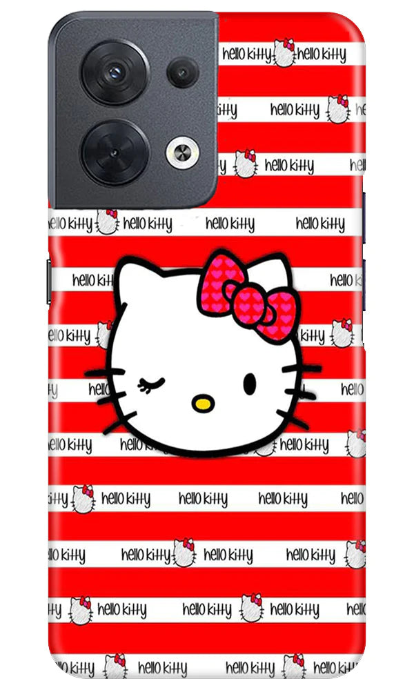 Hello Kitty Mobile Back Case for Oppo Reno 8 5G (Design - 323)