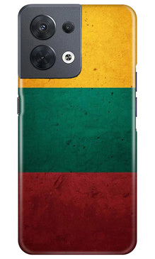 Color Pattern Mobile Back Case for Oppo Reno 8 5G (Design - 333)