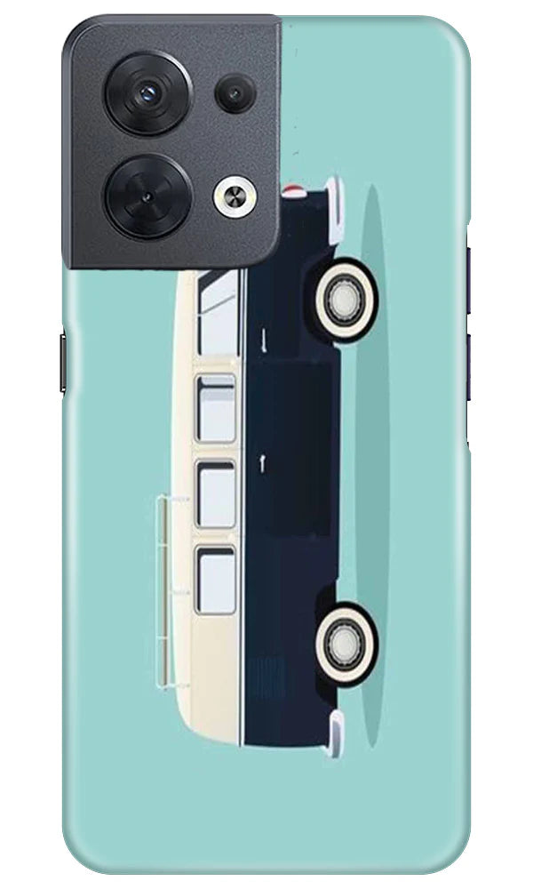 Travel Bus Mobile Back Case for Oppo Reno 8 5G (Design - 338)