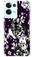 white flowers Case for Reno 8 Pro