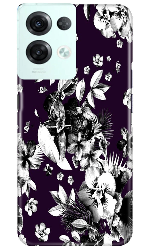 white flowers Case for Reno 8 Pro
